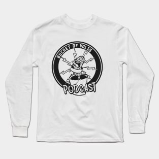 bucket of volts classic logo blk n wht Long Sleeve T-Shirt